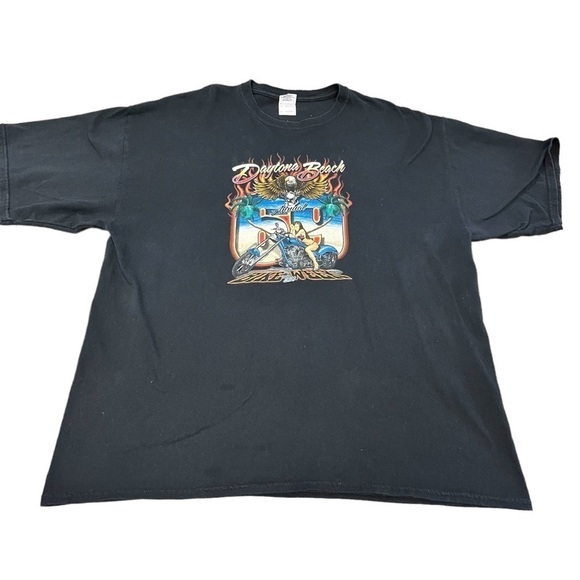 DAYTONA beach bike week 2010 shirt black 2XL sexy girl 69th anniversary - Picture 3 of 7